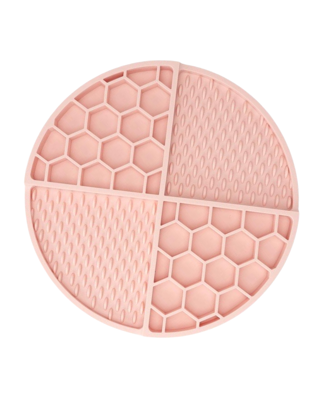 honeycomb lick mat • light pink