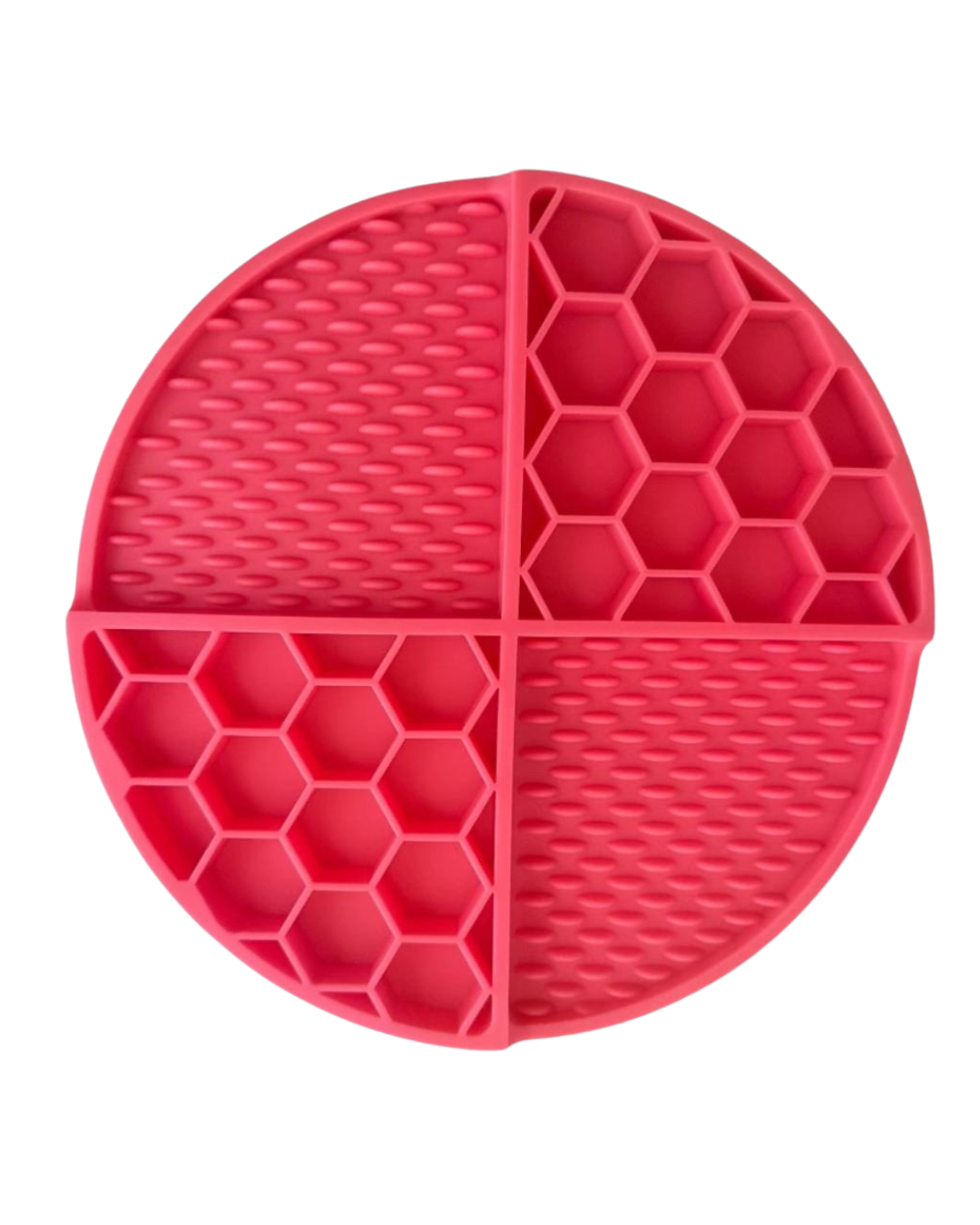 honeycomb lick mat • hot pink