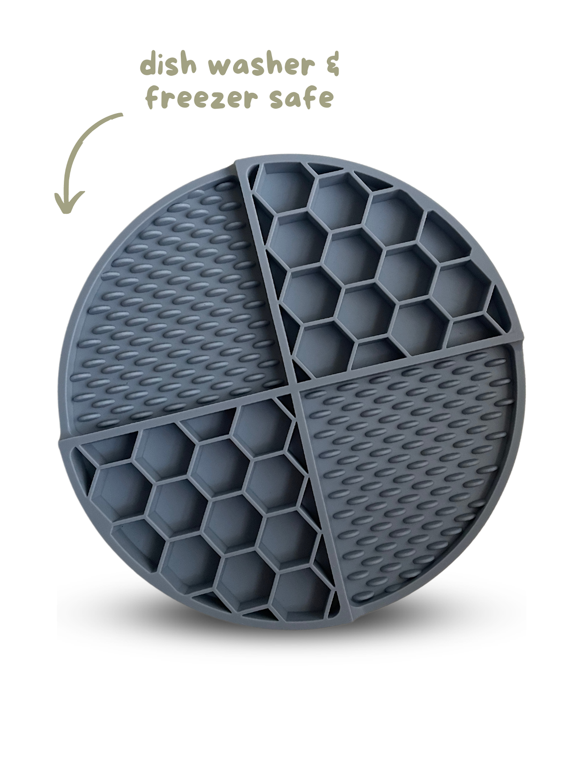 honeycomb lick mat • light blue
