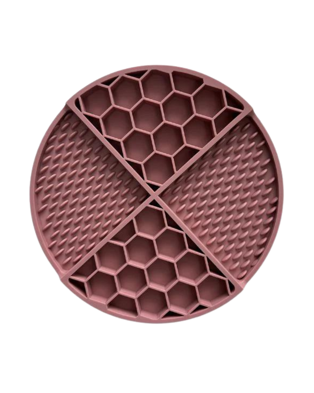 honeycomb lick mat • dark rose