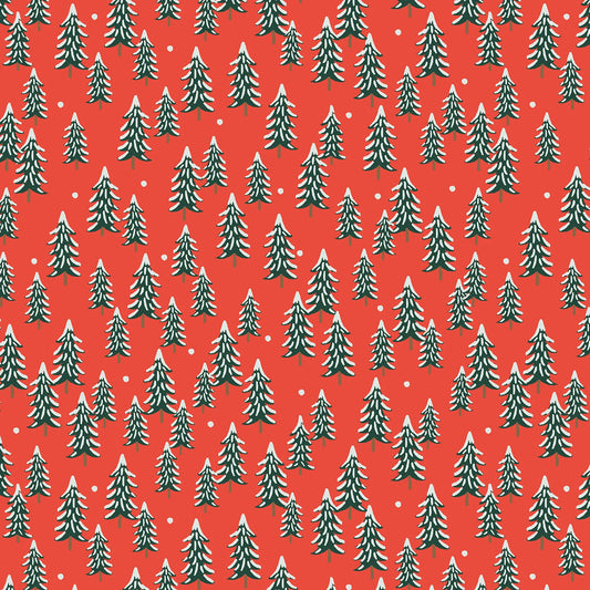 fir trees ∙ red