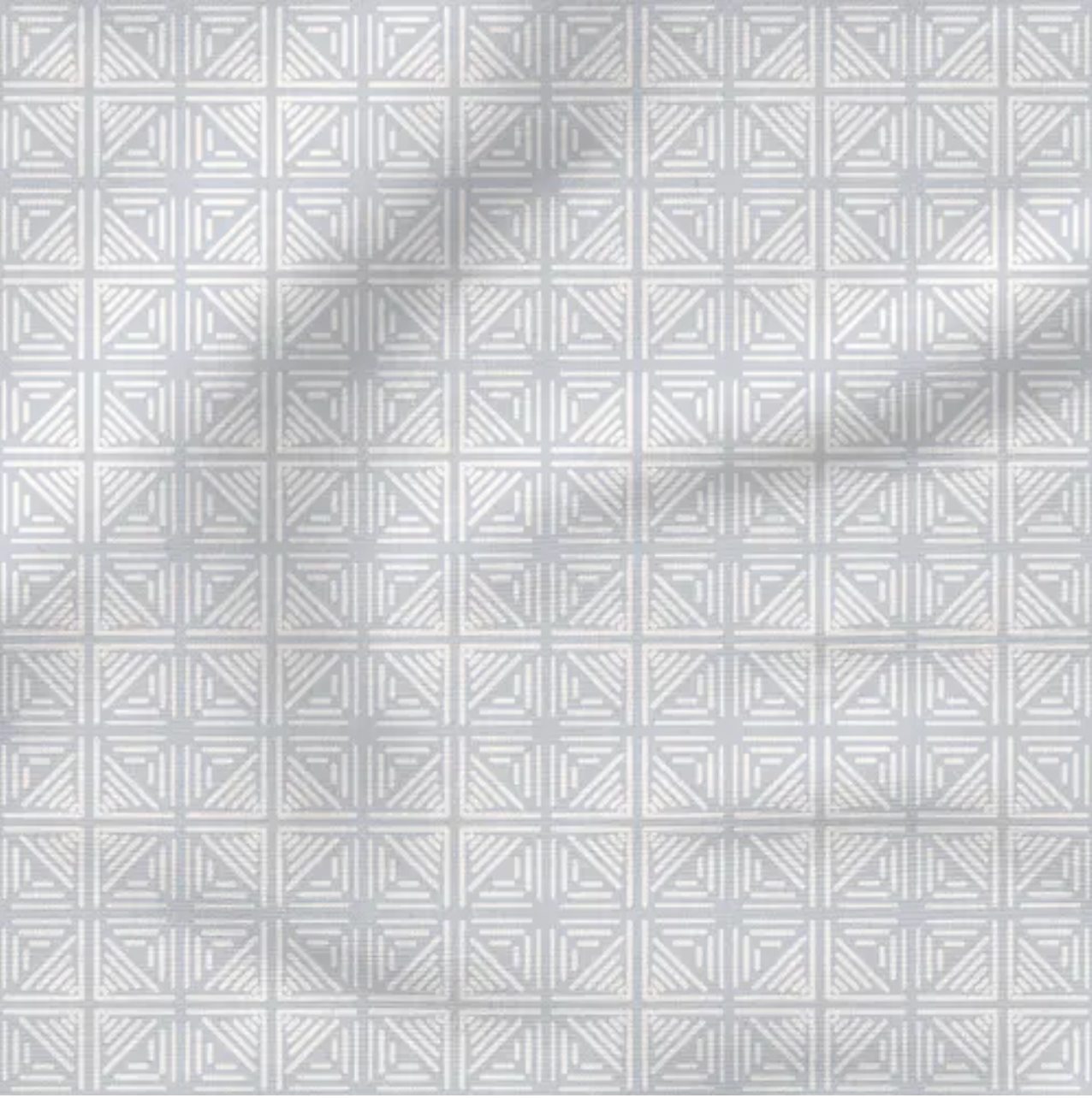 light blue and white boho geometric fabric pattern